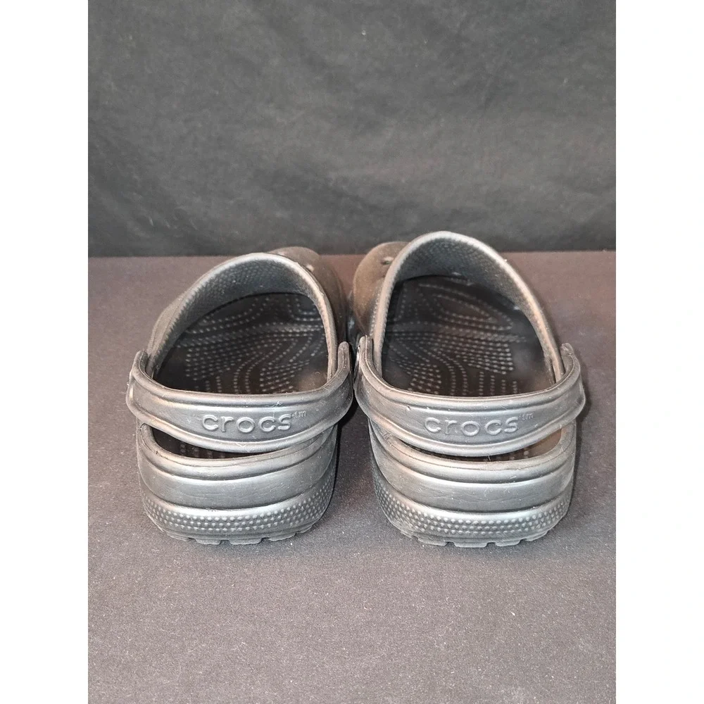 Crocs Classic Clogs Kid's Size J2‎ Slip On Casual Shoes Black
